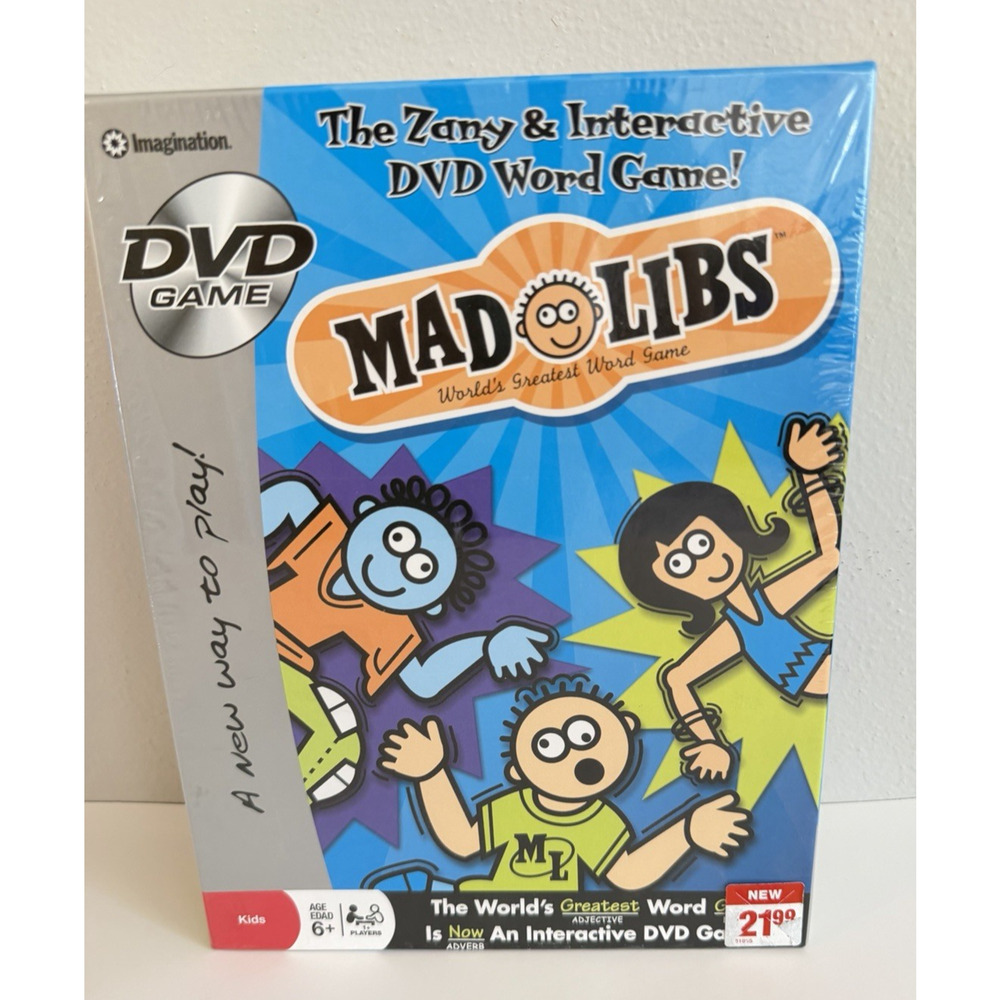 MAD LIBS World's Greatest Word Game DVD Game Imagination 2008 NEW